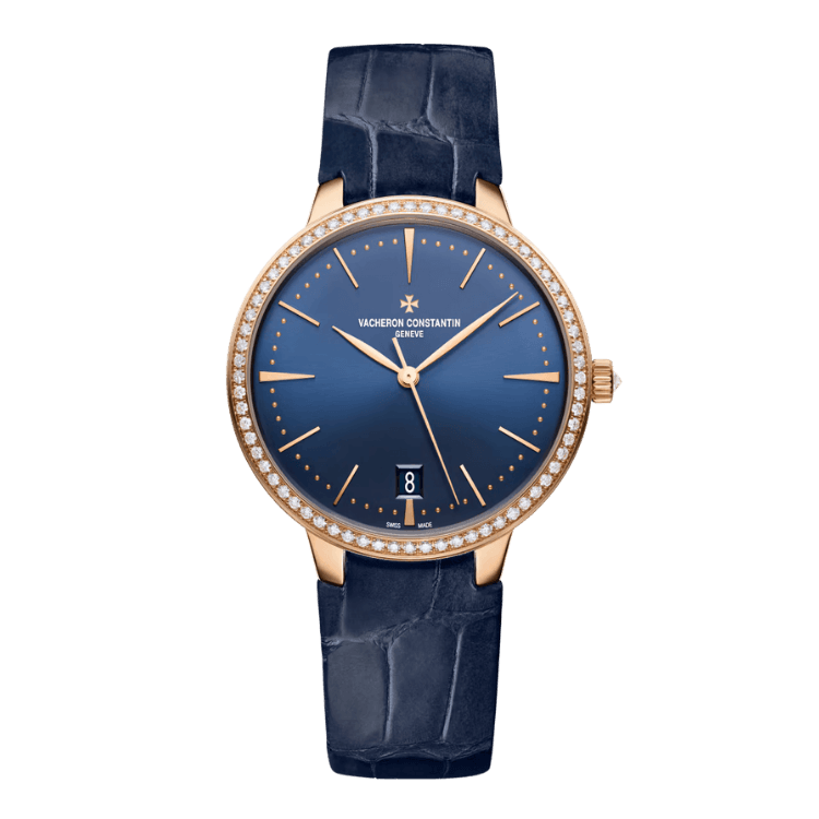Vacheron Constantin Patrimony Blue Alligator Leather 36.5mm