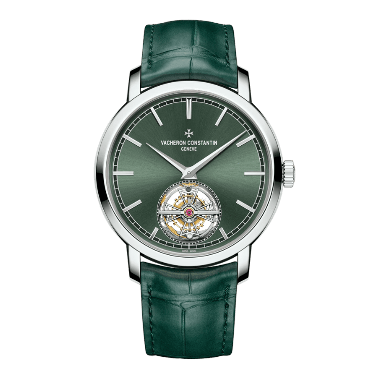 Vacheron Constantin Traditionnelle Tourbillon Green Alligator Leather 41mm