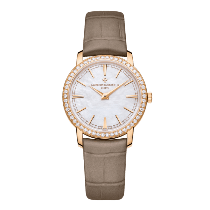 Vacheron Constantin Traditionnelle Manual-Winding Mother of Pearl Alligator Leather 33mm