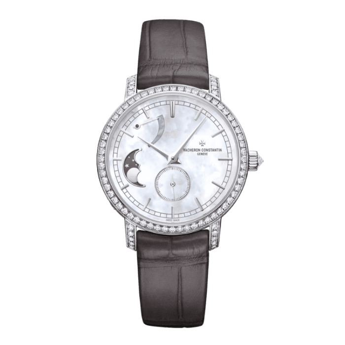 Vacheron Constantin Traditionnelle Moon Phase Mother of Pearl Alligator Leather 36mm